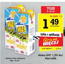 Gram Market Mleko UHT Mu! 1,5% oferta