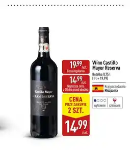 ALDI Wino czerwone Castillo Mayor Reserva oferta