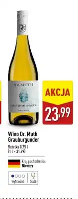 ALDI Wino białe Dr. Muth Grauburgunder oferta