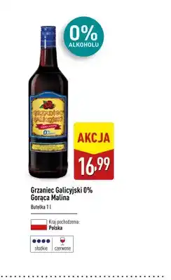 ALDI Wino bezalkoholowe Grzaniec Galicyjski Gorąca Malina oferta