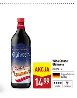 ALDI Wino czerwone grzane Glühwein oferta