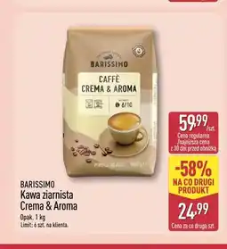 ALDI Kawa ziarnista Crema & Aroma Barissimo oferta