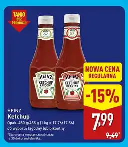 ALDI Ketchup pikantny Heinz oferta