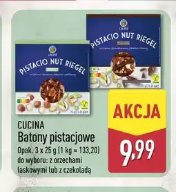 ALDI Batony pistacjowe z czekoladą 3-pak Cucina oferta