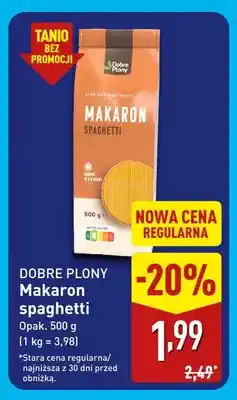 ALDI Makaron spaghetti Dobre Plony oferta