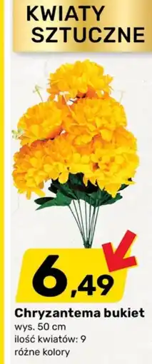 Bricomarche Kwiaty Sztuczne Chryzantema bukiet oferta