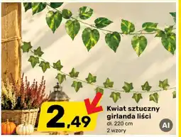 Bricomarche Kwiat sztuczny girlanda liści oferta