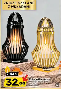 Bricomarche Znicz szklany Atena oferta