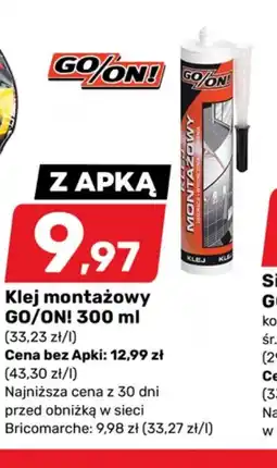 Bricomarche Klej montażowy GO/ON! oferta