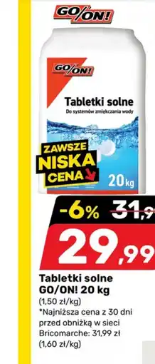 Bricomarche Tabletki solne GO/ON! oferta