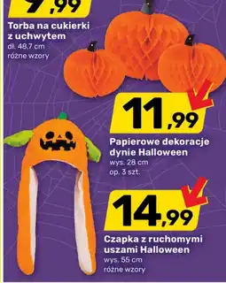 Bricomarche Papierowe dekoracje dynie Halloween oferta