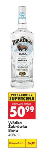 Biedronka Wódka Żubrówka Biała oferta