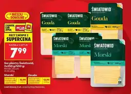 Biedronka Ser plastry Światowid 2x250 g / 500 g oferta