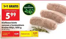 Biedronka Kiełbasa biała surowa z tymiankiem Kraina Mięs, 500 g oferta