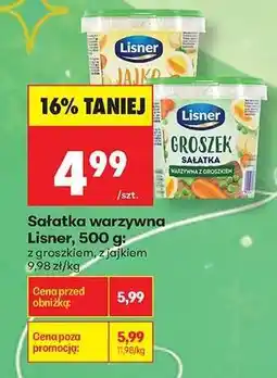 Biedronka Sałatka warzywna Lisner, 500 g oferta