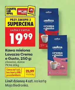Biedronka Kawa mielona Lavazza Crema e Gusto , 250 g oferta