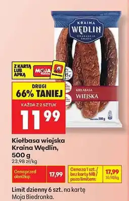 Biedronka Kiełbasa wiejska Kraina Wędlin, 500 g oferta