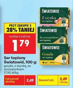 Biedronka Ser topiony Światowid, 100 g oferta