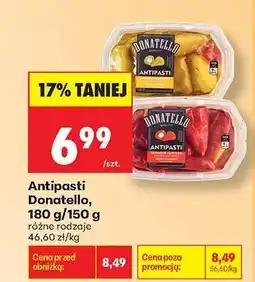 Biedronka Antipasti Donatello 180 g 150 g oferta