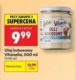 Biedronka Olej kokosowy Vitanella , 500 ml oferta