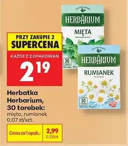 Biedronka Herbatka Herbarium, 30 torebek oferta