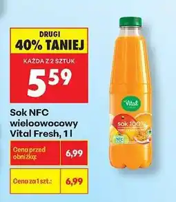 Biedronka Sok NFC wieloowocowy Vital Fresh, 1l oferta