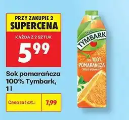 Biedronka Sok pomarańcza 100% Tymbark, 1l oferta