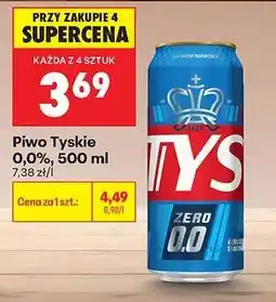 Biedronka Piwo Tyskie 0,0%, 500 ml oferta