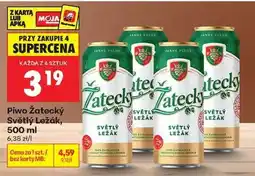 Biedronka Piwo Žatecký Světlý ležák 500 ml oferta