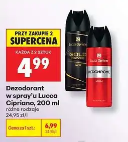 Biedronka Dezodorant w spray’u Lucca Cipriano, 200 ml oferta