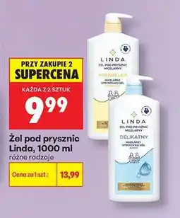 Biedronka Żel pod prysznic Linda, 1000 ml oferta