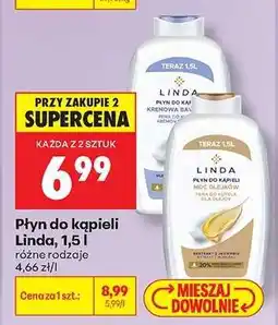 Biedronka Płyn do kąpieli Linda, 1,5 l oferta
