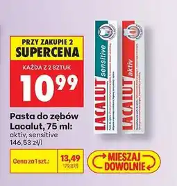 Biedronka Pasta do zębów Lacalut, 75 ml oferta