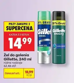 Biedronka Żel do golenia Gillette 240 ml oferta