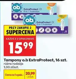 Biedronka Tampony o.b ExtraProtect, 16 szt oferta