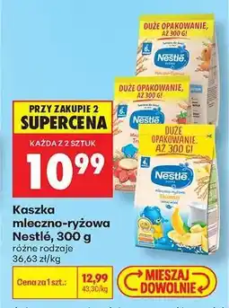 Biedronka Kaszka mleczno ryżowa Nestlé 300 g oferta