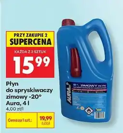 Biedronka Płyn do spryskiwaczy zimowy -20° Aura, 4 l oferta