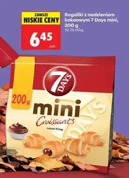 Biedronka Rogaliki z nadzieniem kakaowym 7 Days mini, 200 g oferta