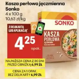 Delikatesy Centrum Kasza Perłowa Jęczmienna Sonko oferta