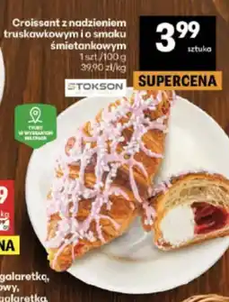 Delikatesy Centrum Croissant z nadzieniem truskawkowym i o smaku śmietankowym oferta