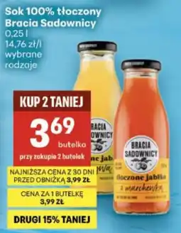 Delikatesy Centrum Sok 100% tłoczony Bracia Sadownicy oferta