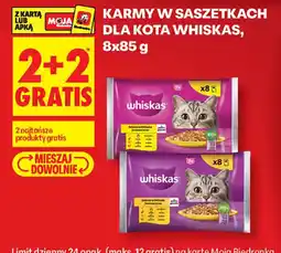 Biedronka Karmy w saszetkach dla kota Whiskas oferta