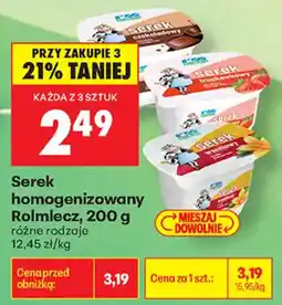 Biedronka Serek homogenizowany Rolmlec oferta