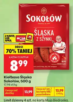 Biedronka Kiełbasa Śląska Sokołów oferta