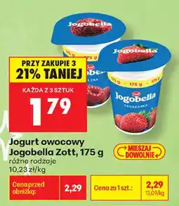 Biedronka Jogurt owocowy Jogobella Zott oferta