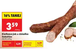 Biedronka Kiełbasa jak u dziadka Sokotów oferta