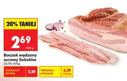 Biedronka Boczek wędzony surowy Sokołów oferta