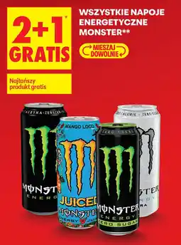 Biedronka Napoje energetyczne Monster oferta