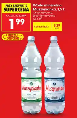 Biedronka Woda mineralna Muszynianka oferta