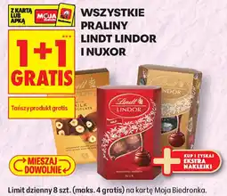 Biedronka Praliny Lindt Lindor i Nuxor oferta